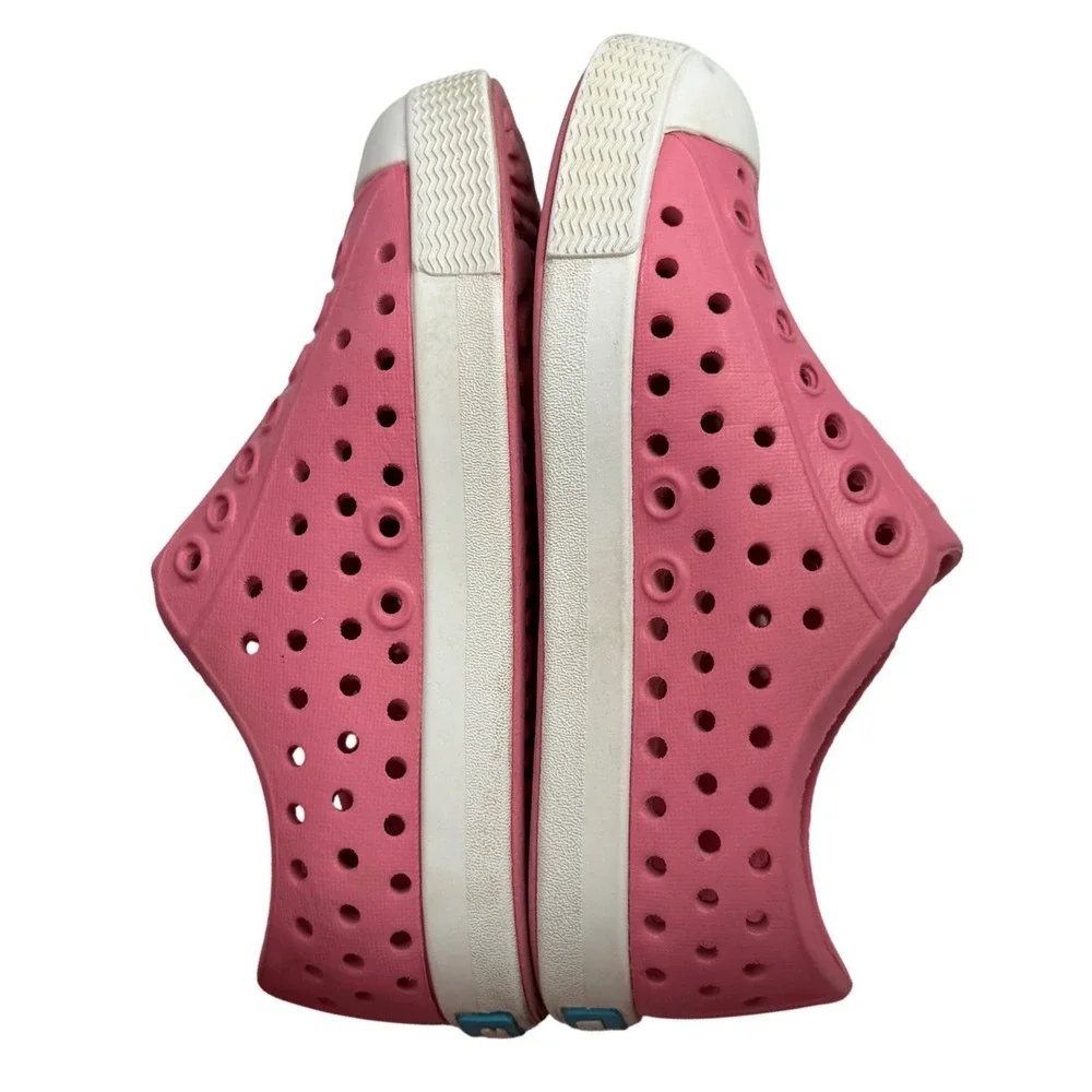Native‎ Jefferson Slip-On Pink Rubber Sneakers Kids C8 Summer Water Shoes